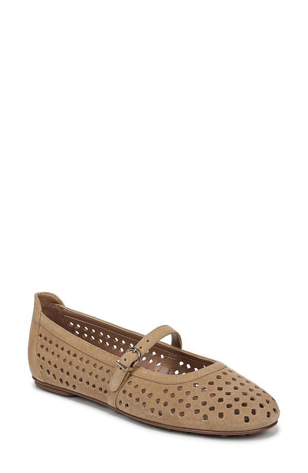 ナチュライザー レディース シューズ パンプス Naturalizer Aria Perforated Flat Dune Dustan タン