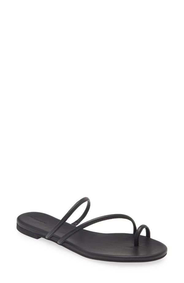 リフォーメーション レディース シューズ サンダル Reformation Ludo Toe Ring Strappy Slide Sandal Black ブラック