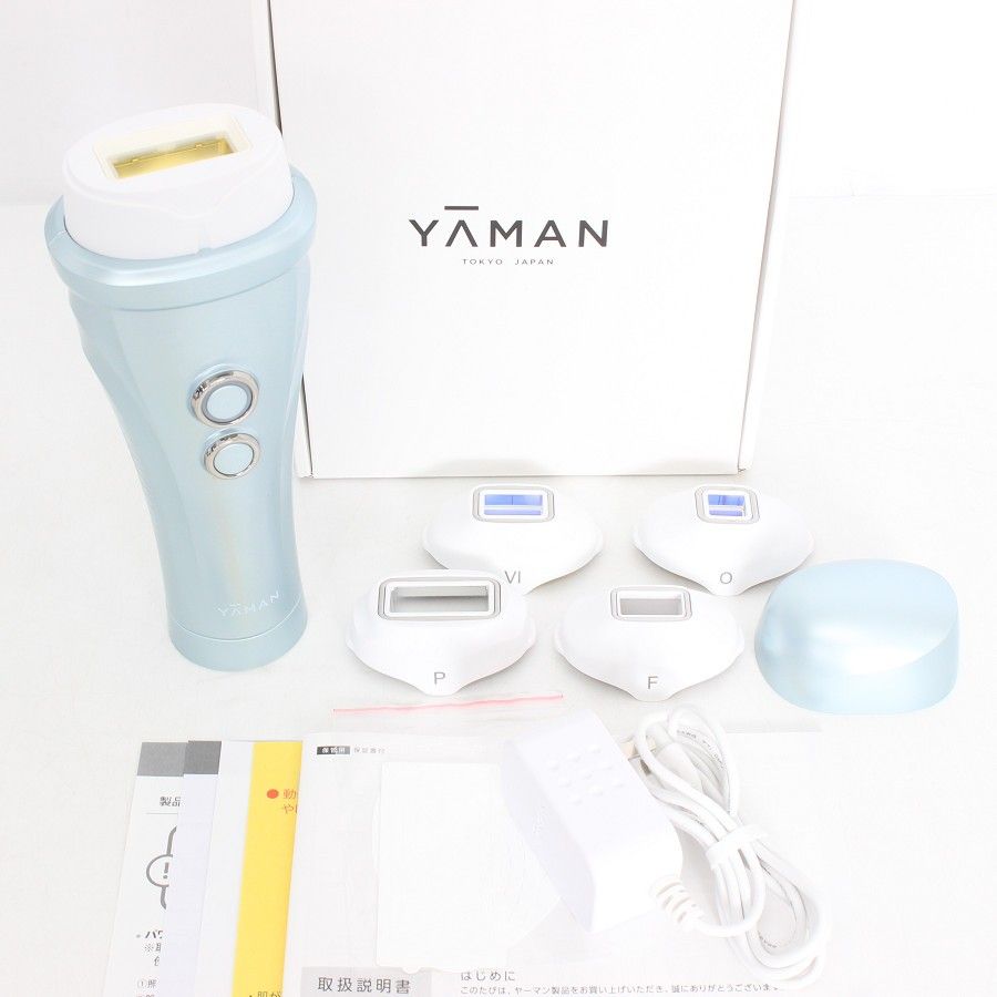 【美品】ヤーマン レイボーテ ヴィーナス プロ YJEA0L-1 アイスブルー パワーアタッチメント付 光美容器 脱毛器 YA-MAN 本体