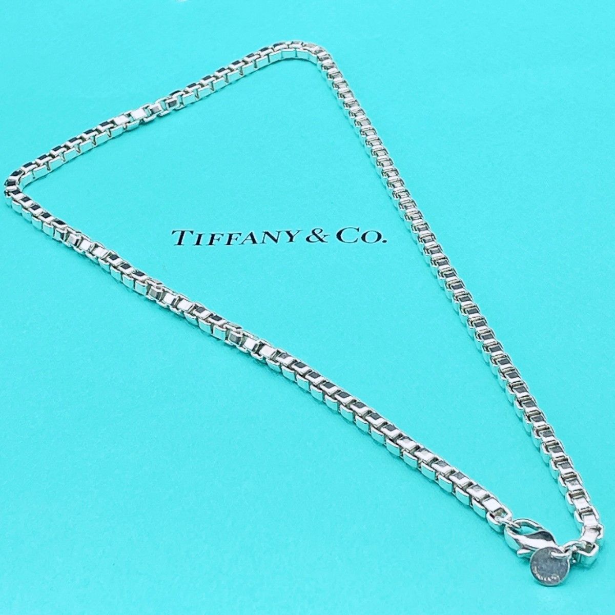 ◇ティファニー◇新品仕上済 Tiffany&Co. ベネチアン ネックレス Ag925 シルバー 36.37g ブランド