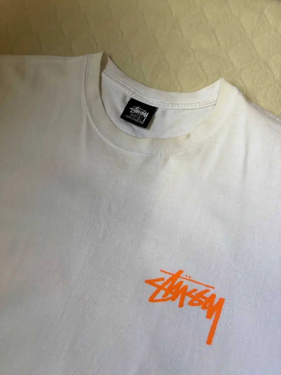 L STUSSY Coast LINE Tシャツ 白