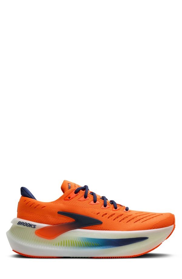 ブルックス メンズ シューズ スニーカー Brooks Glycerin Max 2 Hybrid Running Shoe Orange Beacon Blue Nightlife ブルー