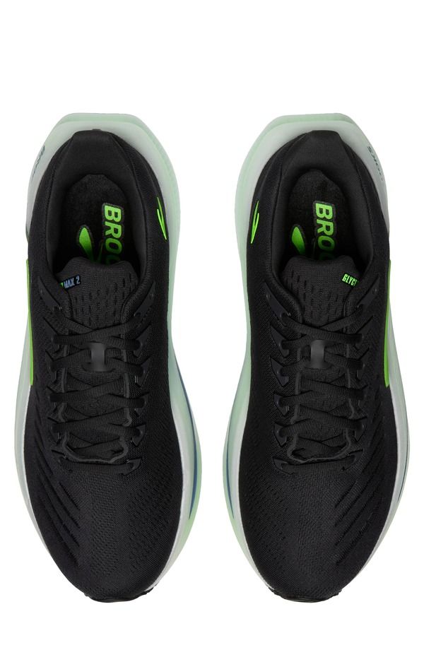 ブルックス メンズ シューズ スニーカー Brooks Glycerin Max 2 Hybrid Running Shoe Phantom White Green Gecko ホワイト