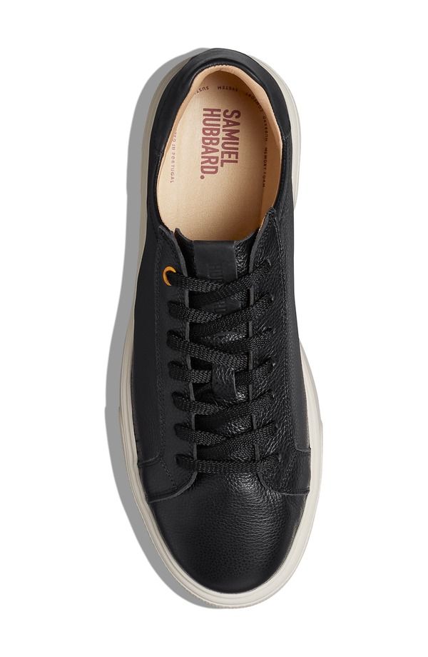 サミュエルフドバード メンズ シューズ スニーカー Samuel Hubbard Sunset Sneaker Black Leather On White Sole ホワイト