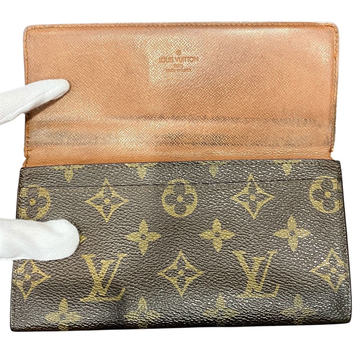 ルイ・ヴィトン LOUIS VUITTON ポルト カルト クレディ モノグラム 長