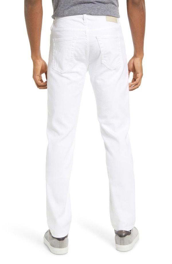 エージー メンズ ボトムス デニムパンツ スリムフィット ジーンズ AG Tellislim Fit Jeans White ホワイト