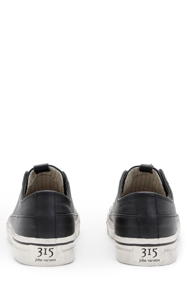 ジョンバルベイトス メンズ シューズ スニーカー レース John Varvatos Laceless Low Top Sneaker Black ブラック