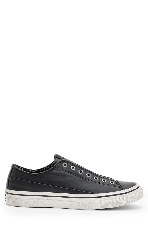 ジョンバルベイトス メンズ シューズ スニーカー レース John Varvatos Laceless Low Top Sneaker Black ブラック