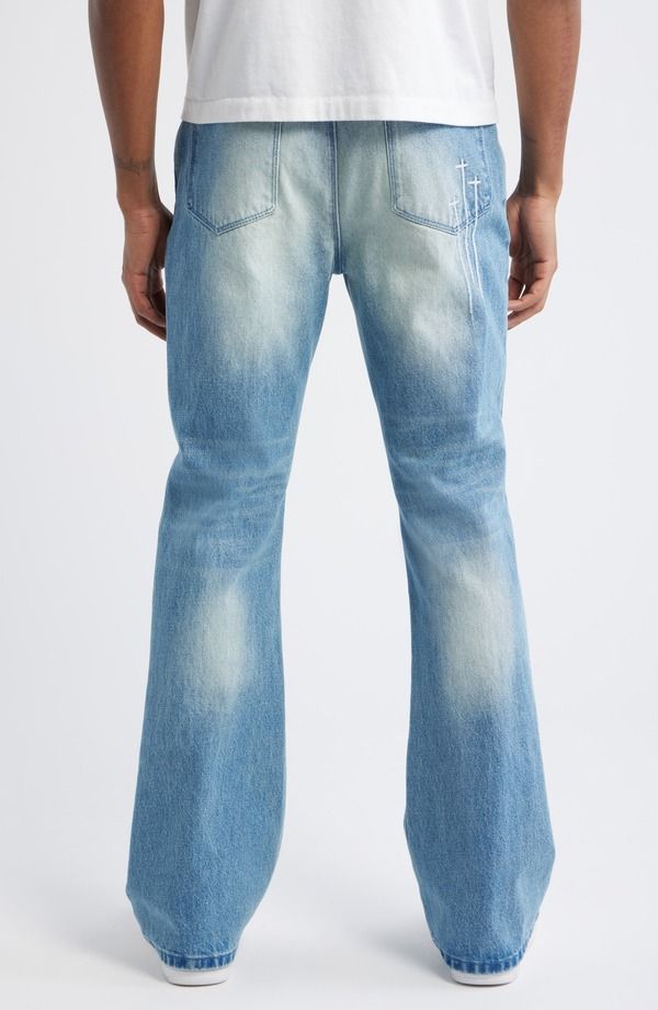 アールティーエー メンズ ボトムス デニムパンツ ジーンズ RtA Mael Slim Flare Jeans Costal Driftriple Cross