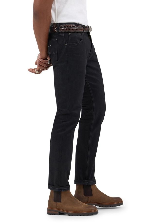 リー メンズ ボトムス デニムパンツ スリムフィット ジーンズ Lee 101 Rider Original Slim Fit Jeans Dry Black ブラック