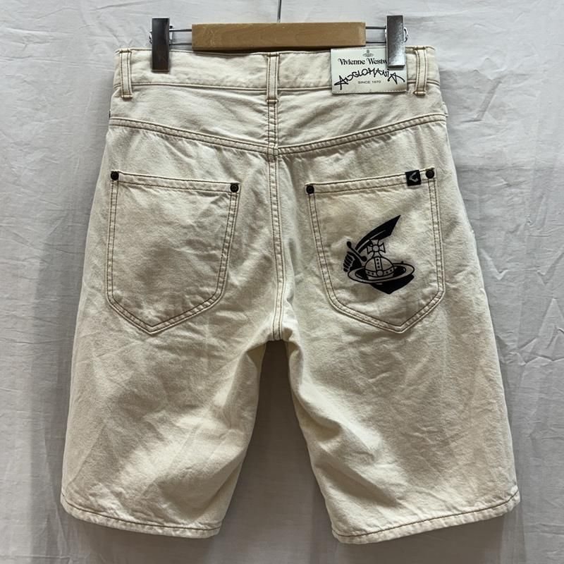 ヴィヴィアンウエストウッド ANGLOMANIA アングロマニア ショート パンツ ダメージ加工 メンズ 36 ISItems【USED】【古着】【中古】50161126