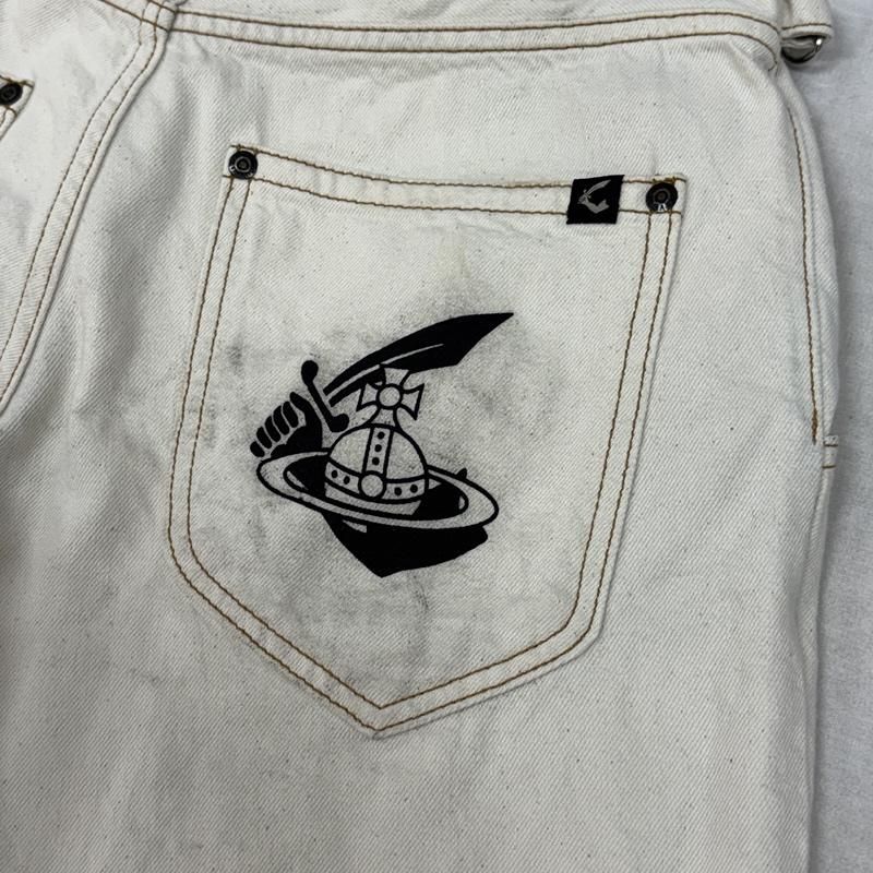 ヴィヴィアンウエストウッド ANGLOMANIA アングロマニア ショート パンツ ダメージ加工 メンズ 36 ISItems【USED】【古着】【中古】50161126
