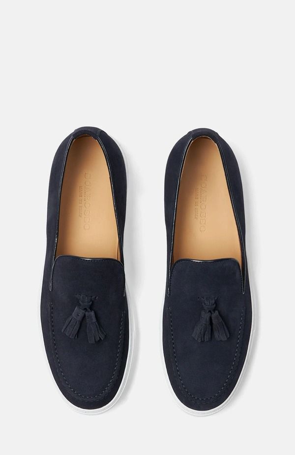 スカロッソ メンズ シューズ スニーカー SCAROSSO Amedeo Sneakers Blue Suede ブルー スカロッソ メンズ シューズ スニーカー SCAROSSO Amedeo Sneakers Blue Suede ブルー
