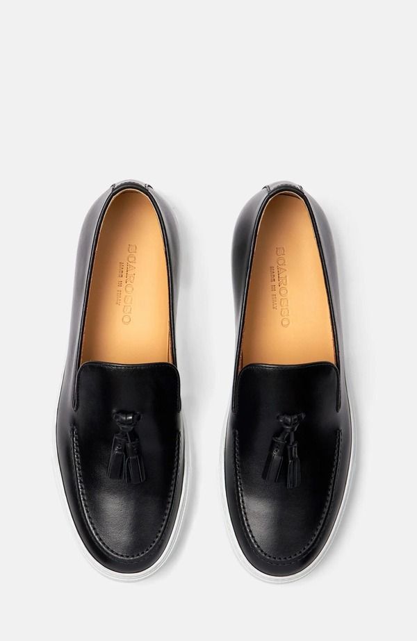 スカロッソ メンズ シューズ スニーカー SCAROSSO Amedeo Sneakers Black Calf ブラック スカロッソ メンズ シューズ スニーカー SCAROSSO Amedeo Sneakers Black Calf ブラック