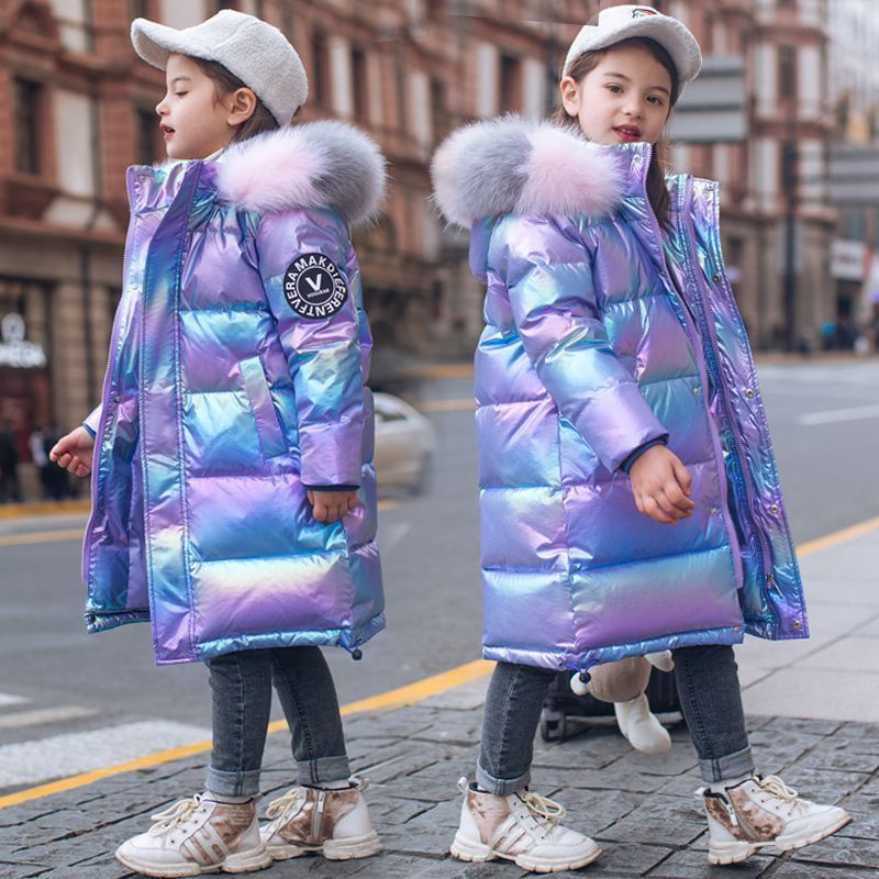 人気商品 ダウンコート 子供服 女の子 ダウンジャケット ロング ラクーンファー付き フード　通学 キッズ服 防寒 秋冬 ジュニア アウター 冬 通園 アウトドア キッズジャケット【】