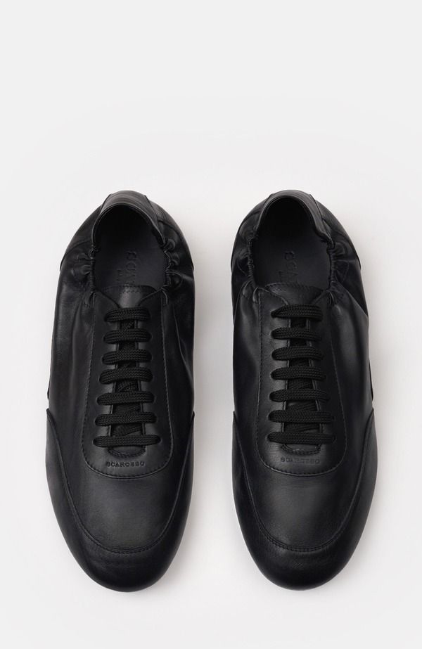 スカロッソ メンズ シューズ スニーカー SCAROSSO Leggera Sneakers Black Calf ブラック