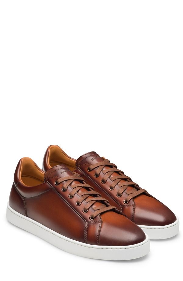 マグナーニ メンズ シューズ スニーカー レザー Magnanni Cote Lo Leather Sneaker Cognac