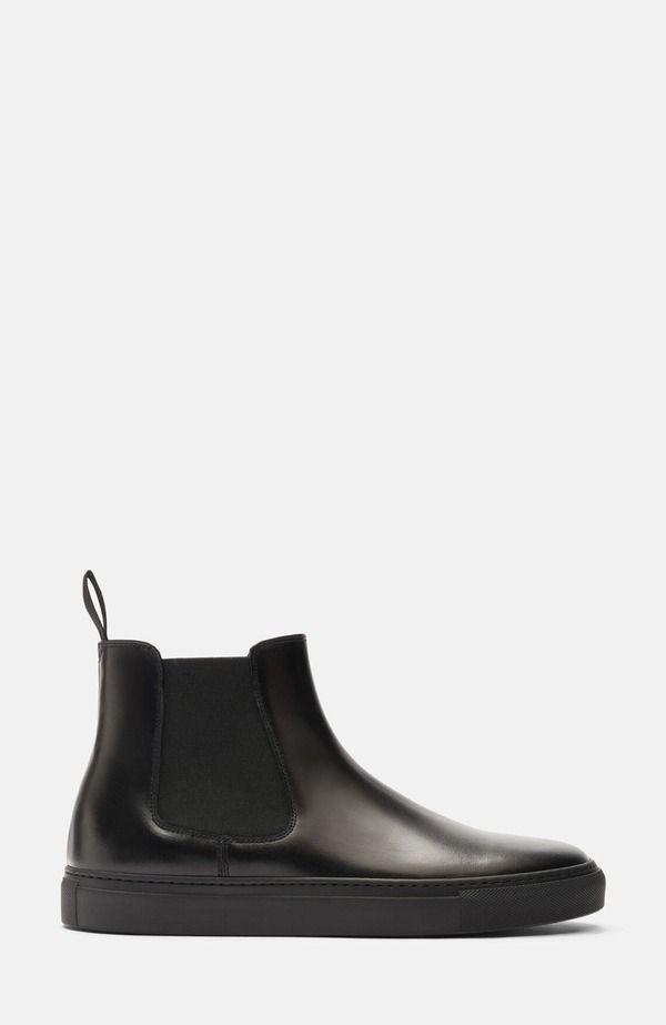 スカロッソ メンズ シューズ スニーカー SCAROSSO Tommaso Sneakers Intense Black Calf ブラック