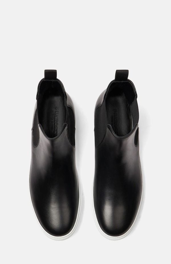 スカロッソ メンズ シューズ スニーカー SCAROSSO Tommaso Sneakers Intense Black Calf ブラック
