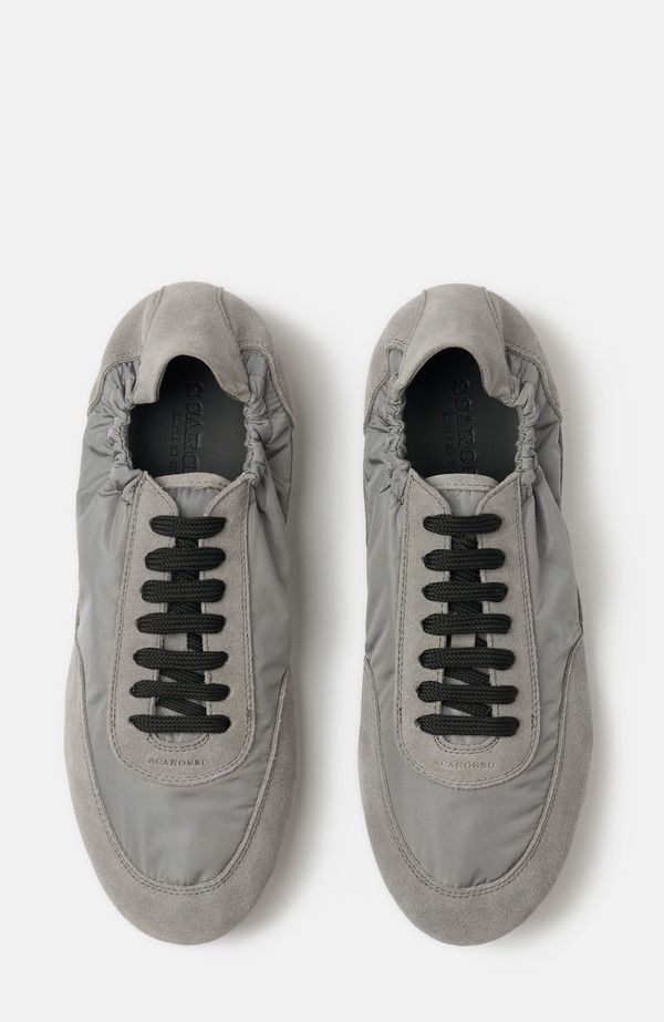 スカロッソ メンズ シューズ スニーカー SCAROSSO Leggera Sneakers Grey Nylon グレー スカロッソ メンズ シューズ スニーカー SCAROSSO Leggera Sneakers Grey Nylon グレー