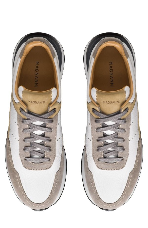 マグナーニ メンズ シューズ スニーカー Magnanni Bravo V Sneaker White Avena ホワイト