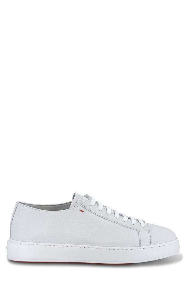 サントーニ メンズ シューズ スニーカー Santoni Biking Low Top Sneaker White ホワイト