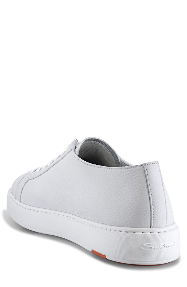 サントーニ メンズ シューズ スニーカー Santoni Biking Low Top Sneaker White ホワイト