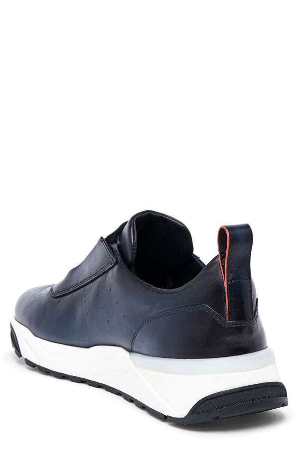 サントーニ メンズ シューズ スニーカー レザー Santoni Leather Sneaker Blue ブルー サントーニ メンズ シューズ スニーカー レザー Santoni Leather Sneaker Blue ブルー
