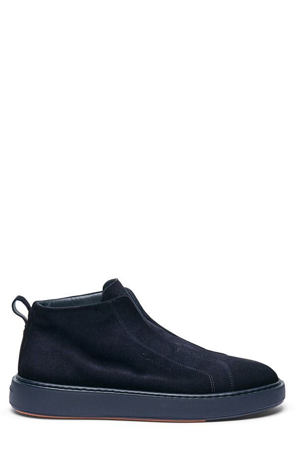 サントーニ メンズ シューズ スニーカー レース Santoni Victory LacelesslipOn Sneaker Blue ブルー