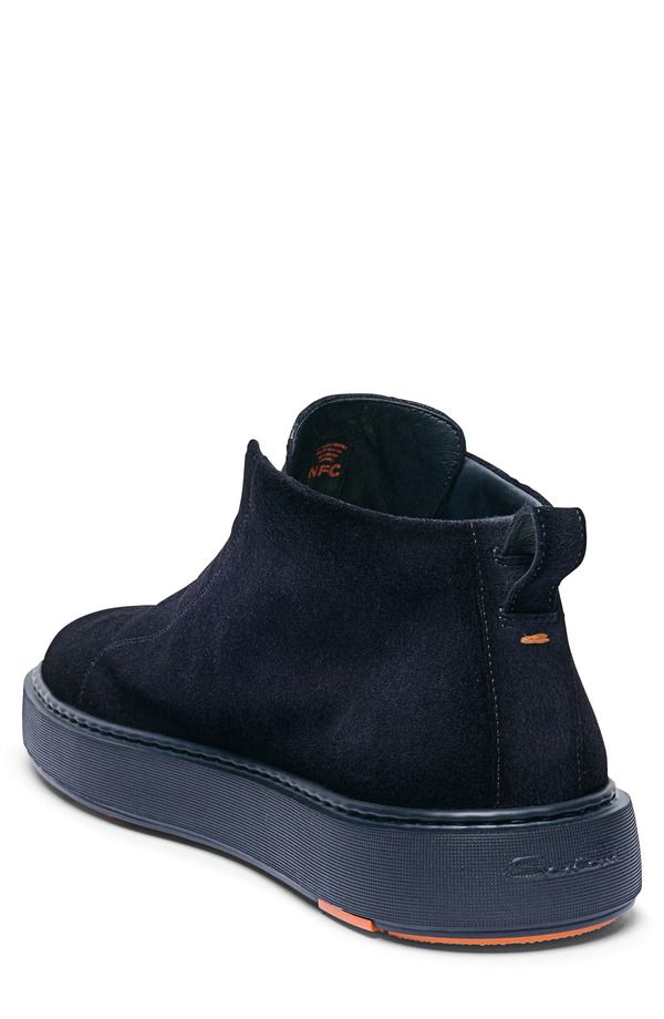 サントーニ メンズ シューズ スニーカー レース Santoni Victory LacelesslipOn Sneaker Blue ブルー