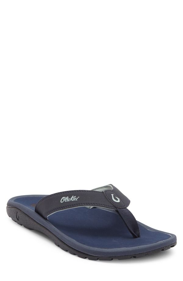 オルカイ メンズ シューズ サンダル OluKai Ohana Flip Flop Trench Blue Trench Blue ブルー