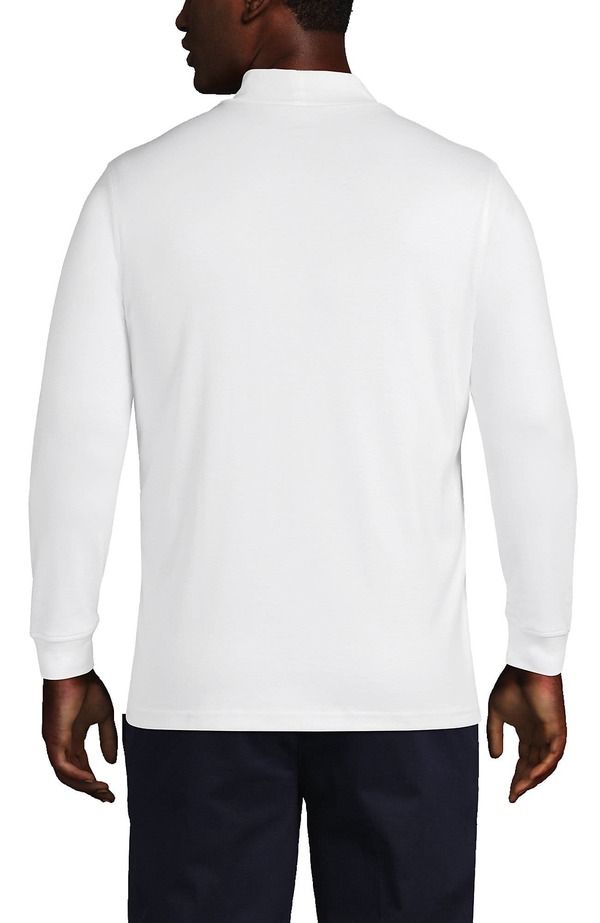 ランズエンド メンズ トップス Tシャツ タートルネック コットン Lands End Cotton Supima Mock Turtleneck White ホワイト ランズエンド メンズ トップス Tシャツ タートルネック コットン Lands End Cotton Supima Mock Turtleneck White ホワイト