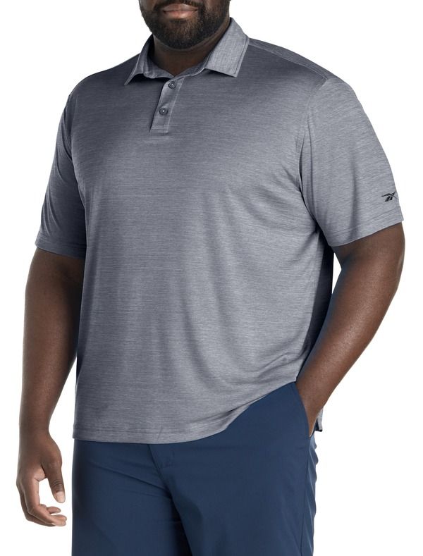 リーボック メンズ トップス ポロシャツ トール Reebok Big Tall Performance Heather Polo Shirt Grey Heather グレー