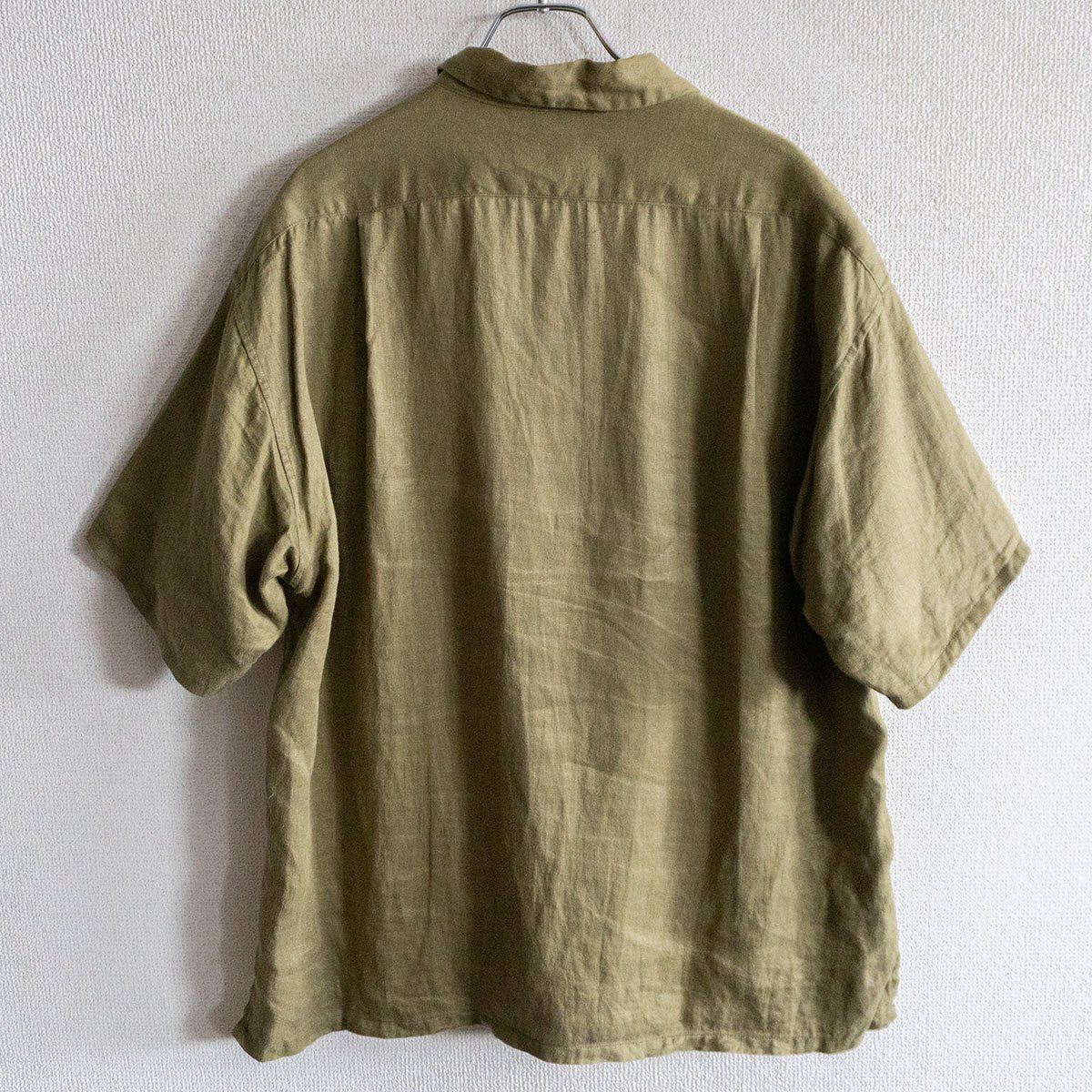【美品】NIGEL CABOURN【OPEN COLLAR SHIRT LINEN TWILL】48 リネン オープンカラーシャツ ナイジェルケーボン 26060368 【美品】NIGEL CABOURN【OPEN COLLAR SHIRT LINEN TWILL】48 リネン オープンカラーシャツ ナイジェルケーボン 26060368