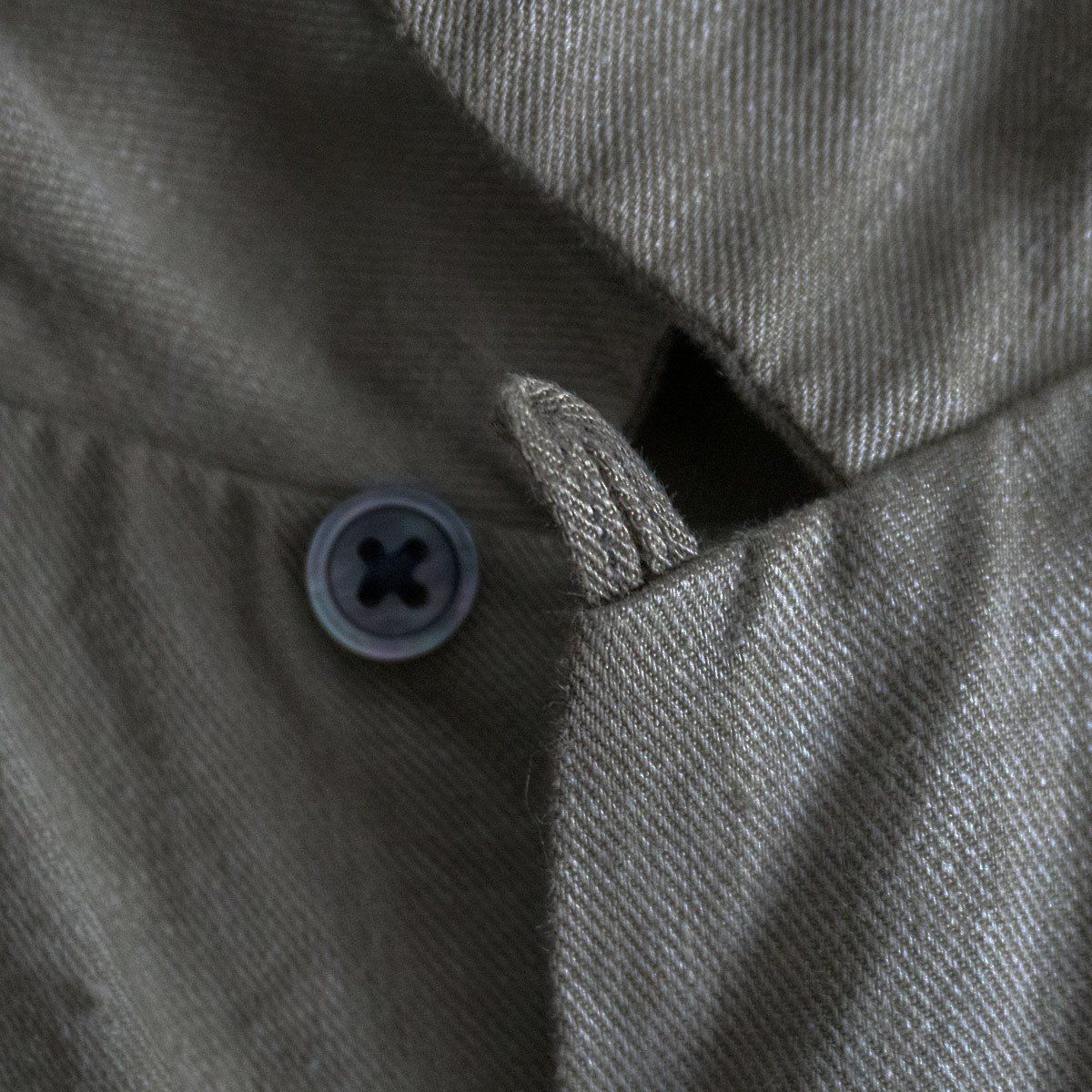 【美品】NIGEL CABOURN【OPEN COLLAR SHIRT LINEN TWILL】48 リネン オープンカラーシャツ ナイジェルケーボン 26060368 【美品】NIGEL CABOURN【OPEN COLLAR SHIRT LINEN TWILL】48 リネン オープンカラーシャツ ナイジェルケーボン 26060368