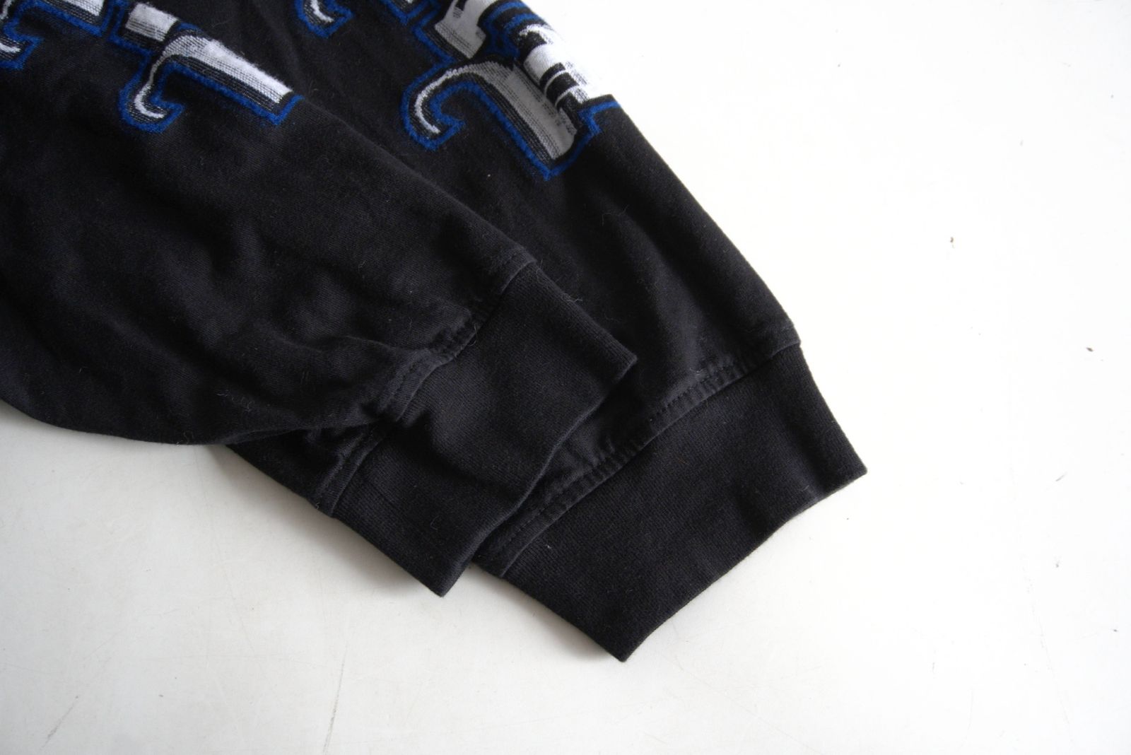 【25FW】Supreme【INTARSIA SLEEVE L/S】M シュプリーム ロンT ブラック 26060198