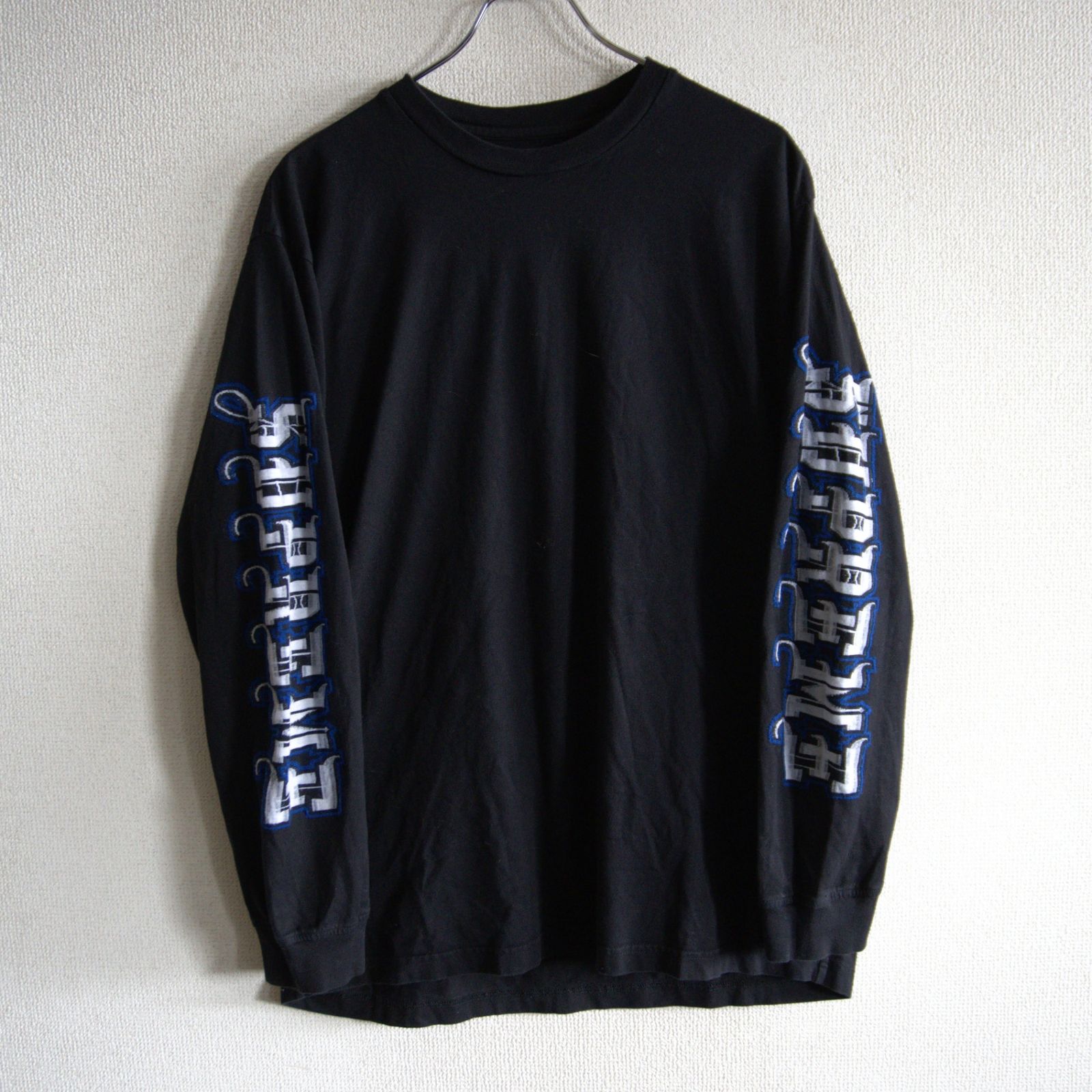 【25FW】Supreme【INTARSIA SLEEVE L/S】M シュプリーム ロンT ブラック 26060198