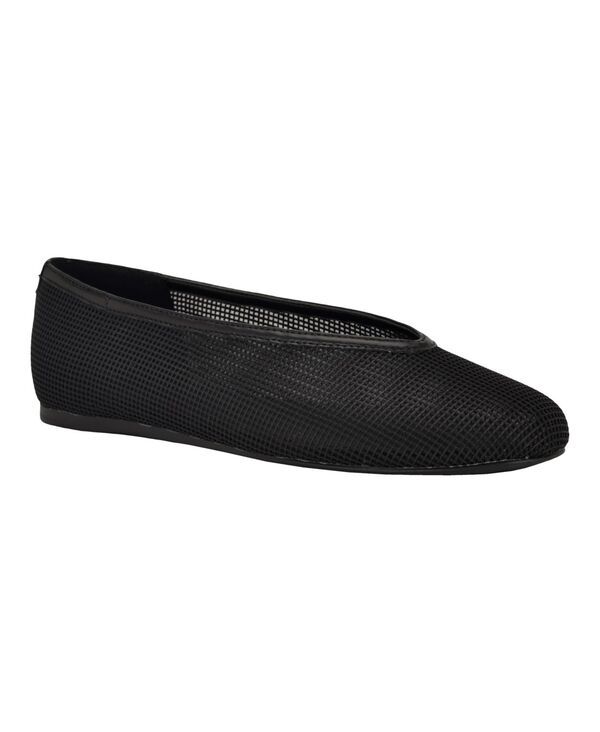 【送料無料】 カルバンクライン レディース スリッポン・ローファー シューズ Womens Zinya Net SlipOn Dress Flats Black Net