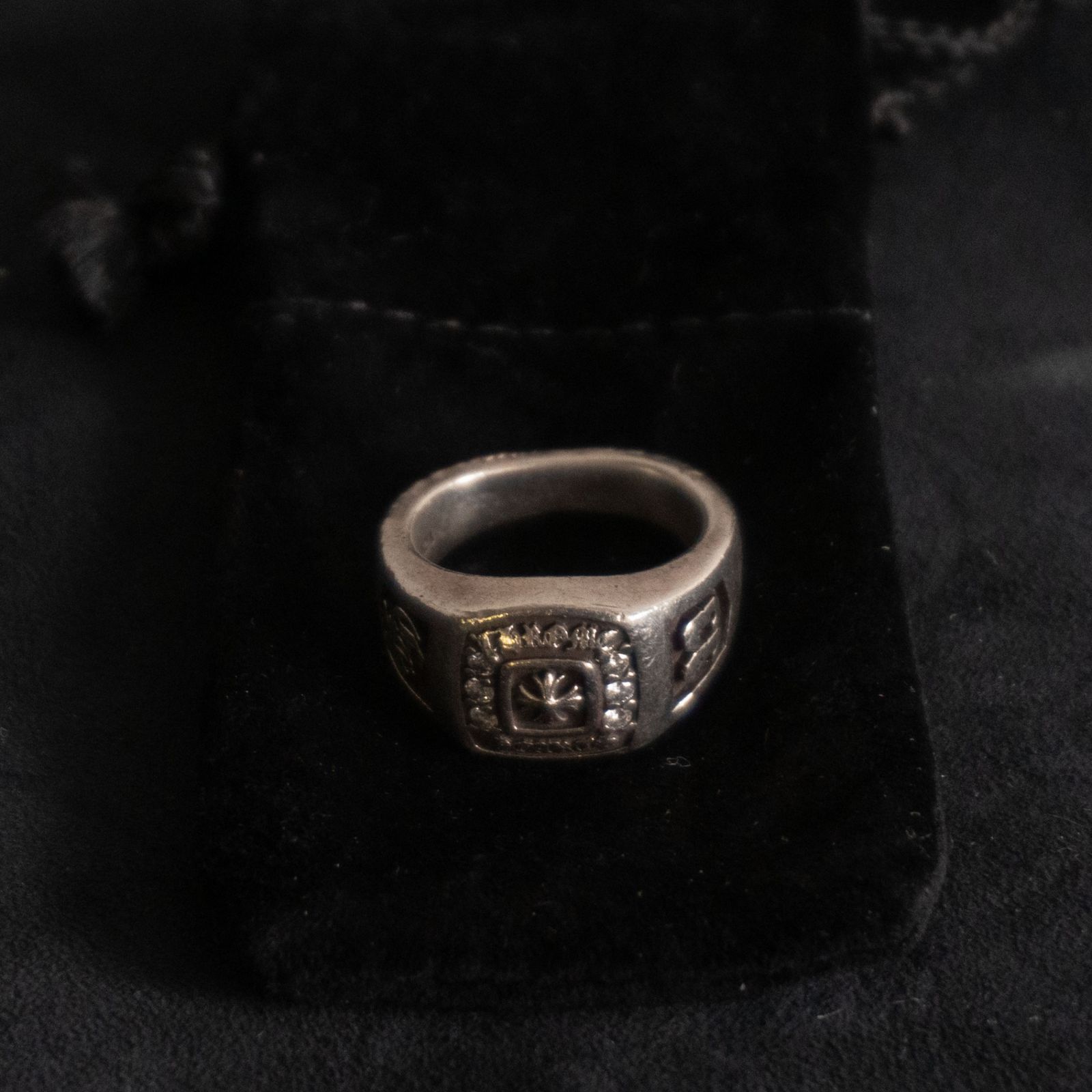 【最高級】CHROME HEARTS【CHAMPION RING SM】13号 クロムハーツ チャンピオン リング シルバー 指輪 26060128