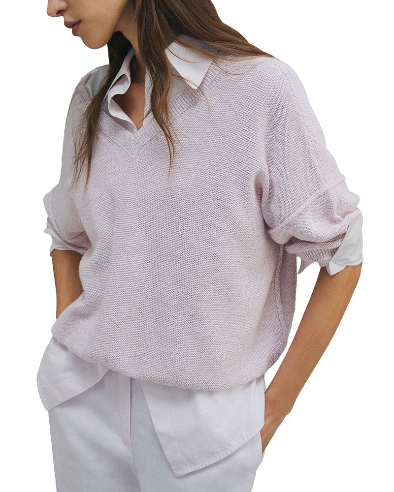 マレーラ レディース アウター ニット・セーター Vネック Marella Radice V Neck Sweater Pink ピンク
