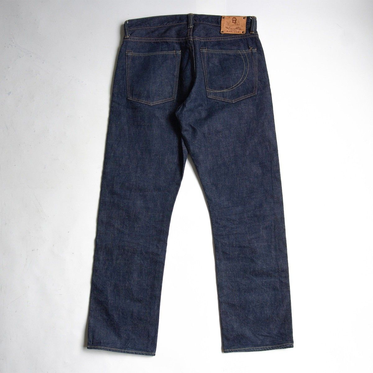 美品】 桃太郎ジーンズ【銅丹レーベル ストレート】デニムパンツ W32 