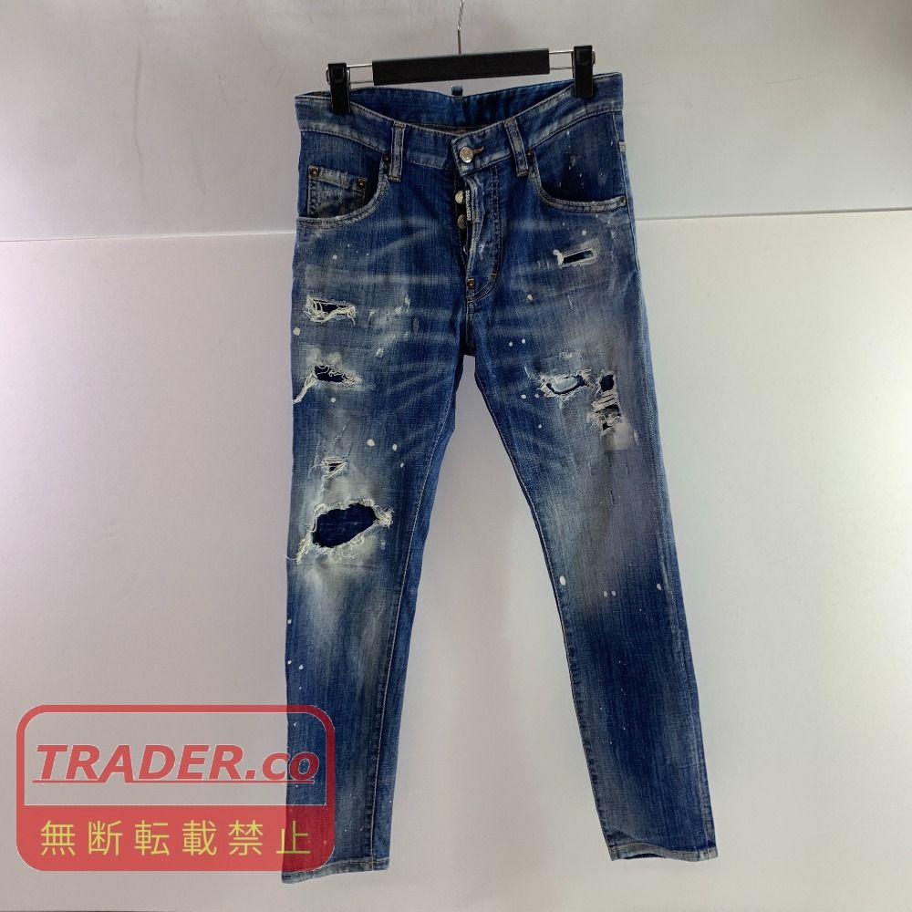 04w7186▽※【中古】DSQUARED2 ディースクエアード S74LB0603 S30342 19AW メンズ デニムパンツ 42サイズ【八王子店】