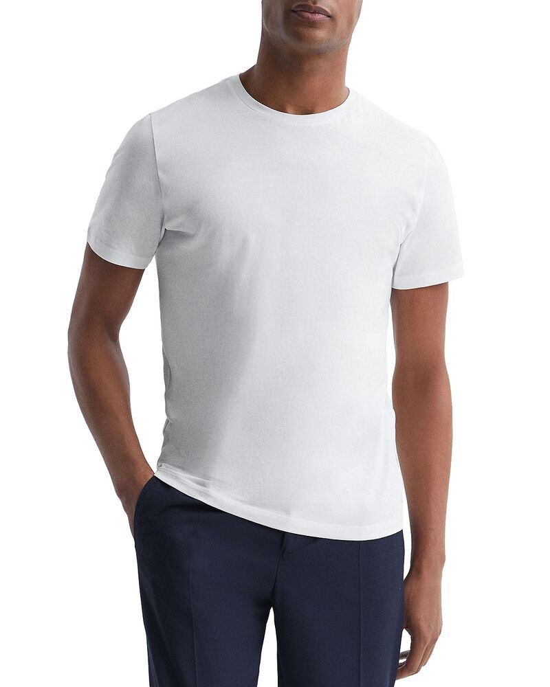 レイス メンズ トップス Tシャツ クルーネック REISS Bless Crewneck Tee White ホワイト