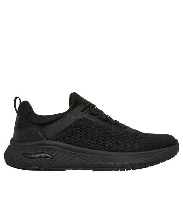 【送料無料】 スケッチャーズ メンズ スニーカー シューズ Mens Work Slip Resistant Arch Fit Crosser Rowynn Casual Work Sneakers
