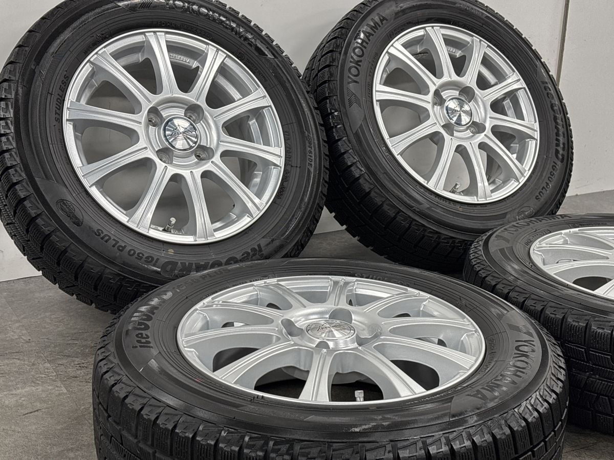 美品 バリ溝】ゼラーナ 14in 5.5J +42 PCD100 ヨコハマ アイスガード 