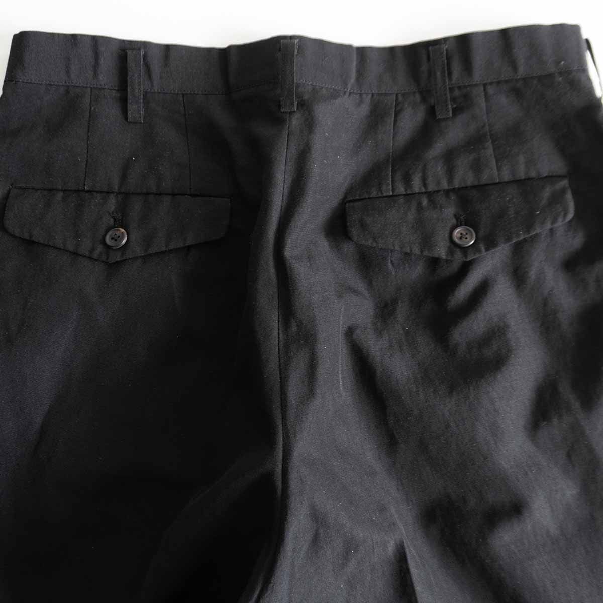 美品】Y's for men【ウール リネン スラックスパンツ】4 ブラック