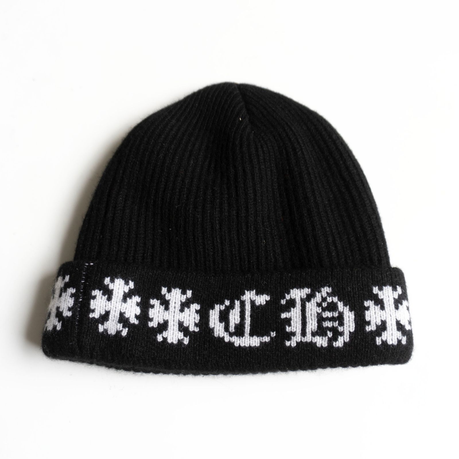 【最高級】CHROME HEARTS【BIG DADDY CASHMERE KNIT BEANIE】 クロムハーツ カシミヤ ニットキャップ ワッチキャップ ビーニー 26060139
