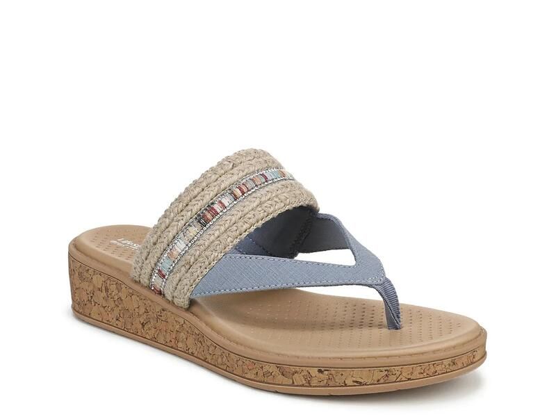 ライフストライド レディース シューズ サンダル LifeStrideBirdie Wedge Sandal TanBlue ブルー