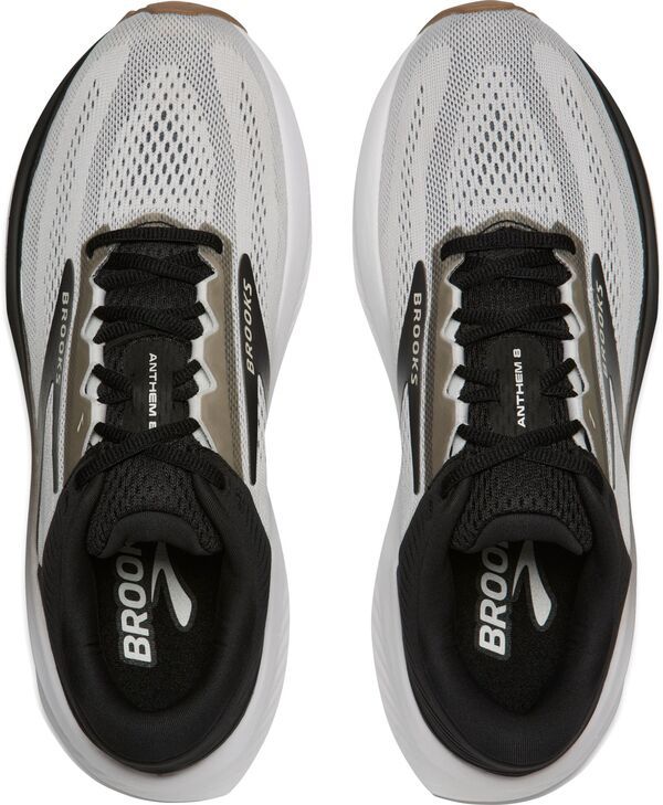 ブルックス メンズ シューズ スニーカー Brooks Mens Anthem 8 Running Shoes WhiteBlackTan ホワイト