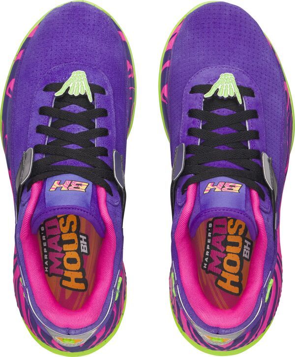 アンダーアーマー メンズ シューズ スニーカー Under Armour Mens Harper 10 Pro Mad House Turf Baseball Shoes PurpleGreen グリ